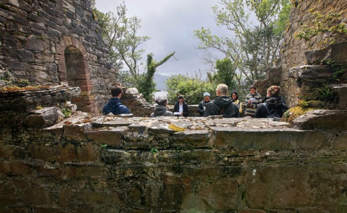 Cistercians visit Innisfallen monastic2